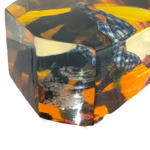 SOLD! Vintage Lucite Acrylic Portugal Doll Paper Weight 5in tall - Picture 13 of 13